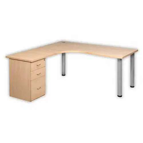 Workstation Desk with Steel Legs and Desk Height PEDESTAL-1 Workstation Desk with Steel Legs and Desk Height PEDESTAL-1