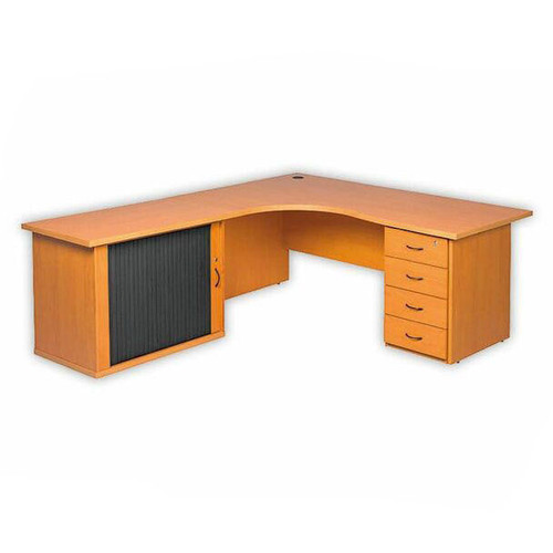 Cluster Desk, Credenza & Desk Height Pedestal | Office Furniture | Office Stock Cluster Desk, Credenza & Desk Height Pedestal | Office Furniture | Office Stock