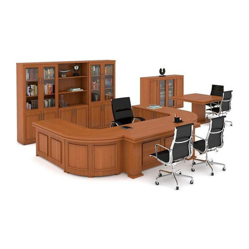 President Executive Desk in Veneer Wood | Office Furniture | Office Stock
