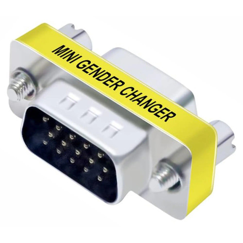 Male to Male 15Pin VGA Adapter (Connect two Female VGA Cables)