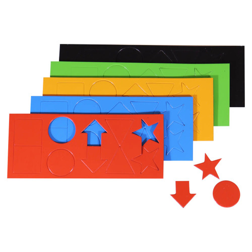 Magnetic Flexible Shapes (15mm - 50 Pack - Assorted)