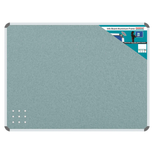 Product Info Board, Aluminium Frame - 600x450mm - Grey color for indoor or outdoor display.