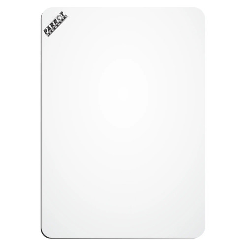 Writing Slate Markerboard (297*210mm Carded), a white dry erase board with rounded edges and a black branded corner, suitable for writing and note-taking.