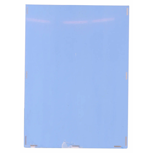 Perspex Pocket, Clear/White Backing A2 BG6002, flat transparent plastic folder with white backing and four reinforced corners.