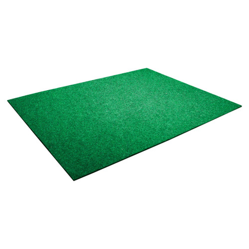 Floor Protector Ribbed Non-Slip 1200 x 850 x 5.5mm Palm CP1044Z, a green ribbed non-slip rubber mat for floor protection.