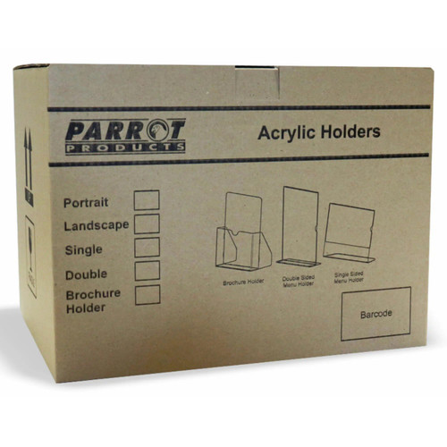 Acrylic Menu Holder - Single Sided - A4 Portrait - Box 5 - Additional View 4