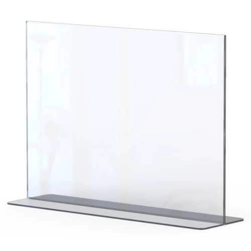 Menu Holder Acrylic Double Sided - A4 Landscape - Box 5 DP0204L-Z, transparent acrylic menu display stand suitable for restaurant or cafe menus