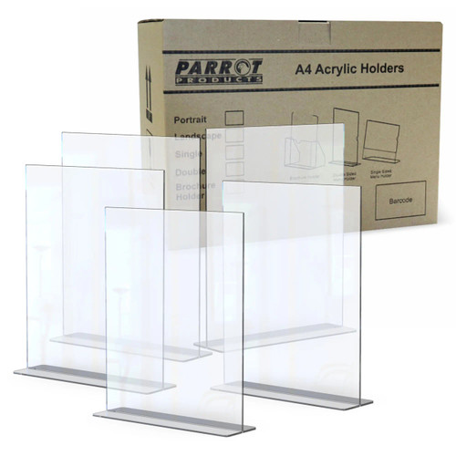 Menu Holder Acrylic Double Sided - A4 Portrait - Box 5