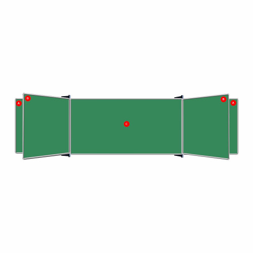 Educational Board Non-Magnetic Chalkboard (1820*1220 - Centre Panel - Option C)