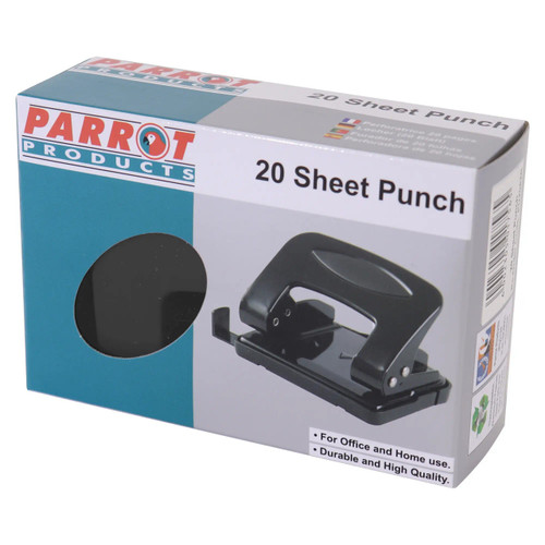 Steel Hole Punch (20 Sheets - Black)