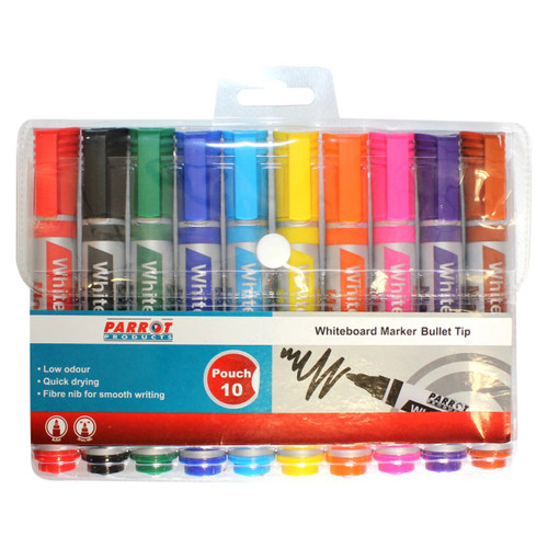 Whiteboard Markers (10 Markers - Bullet Tip)