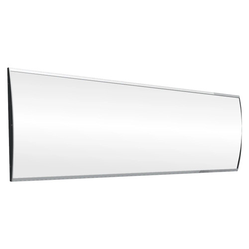 Product Sign Frame (210 x 600 mm), a Sleek and Modern Sign Display Frame in a Horizontal Rectangular Shape with a Curved Edge Design for Advertising or Informational Purposes.