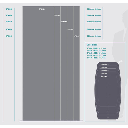 Sign Frame (500*1800mm - Double Sided - Standing) | Double Sided - Standing | Office Stock