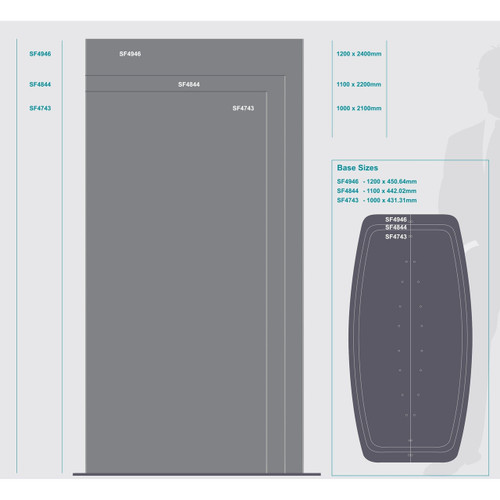 Sign Frame (1200*2400mm - Double Sided - Standing) | Double Sided - Standing | Office Stock