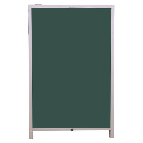 A-Frame Chalk Board, Steel Frame 900*600mm, product SN0724, with a white frame and green chalkboard surface. A-Frame Chalk Board, Steel Frame 900*600mm, product SN0724, with a white frame and green chalkboard surface.