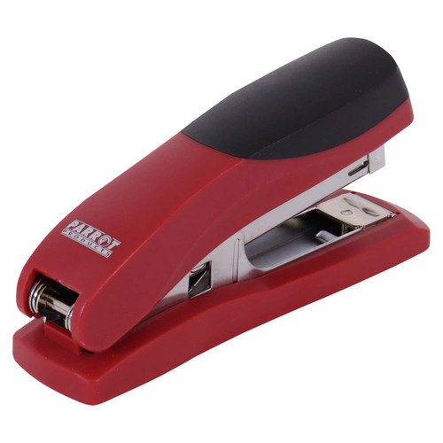 Plastic Medium Desktop Staplers 105*(24/6 26/6) - Red 20 Pages, red and black stapler for office use. Plastic Medium Desktop Staplers 105*(24/6 26/6) - Red 20 Pages, red and black stapler for office use.
