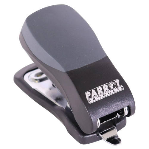 Plastic Mini Stapler (Black) and Staples (1000*26/6) ST3050B, black plastic mini stapler with staples for office use.