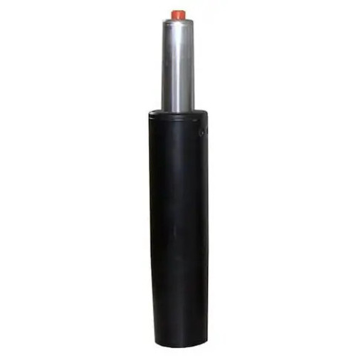 Product 235mm Pneumatic Gas Lift for Typist Chair, cylindrical shock absorber with black exterior and metal piston, used for height adjustment in office chairs.