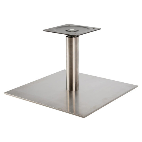 Dakota Square Chair Base FUC-CB-CSQ, stainless steel chair base with square mounting plate and adjustable height support