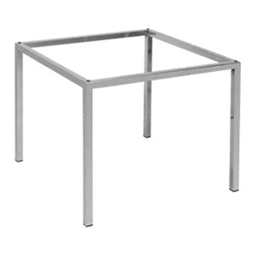 Coffee Table Base Stainless Steel Glass Top, sturdy stainless steel frame with a sleek design for supporting a glass tabletop.