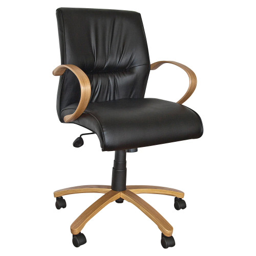 Salvador Wooden Medium-back Office Chair | Office Chairs | Office Stock