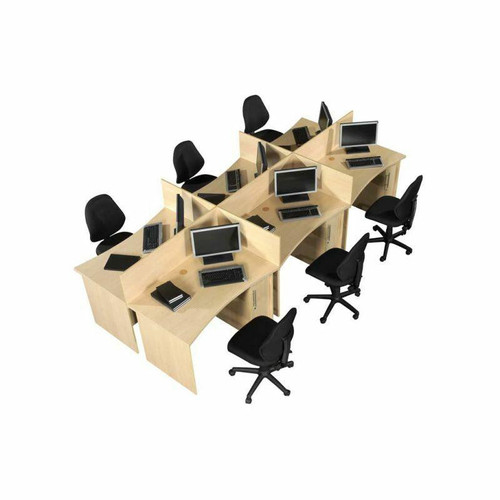 6-Seater Value Cluster Unit | Office Furniture | Office Stock