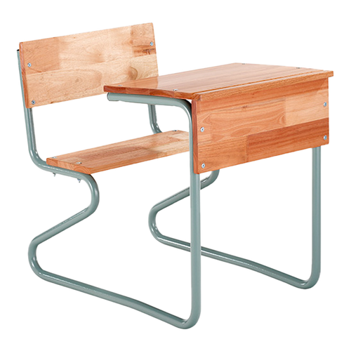 Single Combination School Desk in Saligna Wood 750 mm Wide | School Furniture | Office Stock