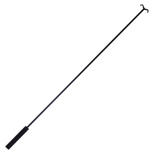 Screen Pulldown Rod (760mm) SC0701, black metallic pole with a curved hook at the top and a cylindrical grip at the bottom.