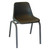 Poly Shell Junior Chair 325 mm High, black molded plastic seat with a gray metal frame for school or office use.
