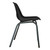 Poly Shell Junior Chair 325 mm High, black ergonomic chair with a molded plastic shell and a sturdy gray metal frame.