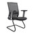 Galaxy G7 Mesh Visitor Office Chair, ergonomic black office chair with mesh backrest, cushioned seat, adjustable armrests, and sled base.