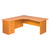 Pulse Office Workstation Desk with Three Drawer Desk High Pedestal Extended Panel