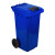 All-weather Wheelie 80L Blue Bin
