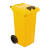 All-weather Wheelie 80L Yellow Bin