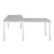 Prowork Office Desk with Extension in Melawood 1000W X 732H mm with 22 mm Top (Side of Desk)