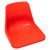 Red Poly Shell Seat Only - Large by Office Stock South Africa, a Large Office Chair with a Sleek, Curved Design and Vibrant Colour, Showcasing a Sturdy and Comfortable Seating Option.