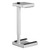 Computer Case Holder Lockable | KRO-315, a Silver Stand with a Lockable Compartment and Base for Securely Holding a Computer Case.