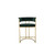  Dee Bar Stool Original Steel Gold Spray Upholstered 