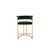  Dee Bar Stool Original Steel Gold Spray Upholstered 
