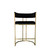  Dee Bar Stool Original Steel Gold Spray Upholstered 