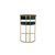  Dee Bar Stool Original Steel Gold Spray Upholstered 