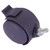 Lockable Castor Wheel AL0310, Black Rubber Wheel with Brake and Metal Mounting Bolt for Furniture or Equipment Mobility.