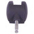 Non-Lockable Castor Wheel AL0315, Black Rubber Caster with Metal Stem for Furniture or Equipment.