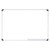 Slimline Non-Magnetic Whiteboard (900*600mm - Retail) BD1525A, a sleek rectangular whiteboard with aluminum frame and magnetic surface, suitable for office or classroom use.