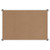 Slimline Non-Magnetic Whiteboard (900*900mm) BD1528, image of a white rectangular board with a brown surface and aluminum frame with rounded corners.
