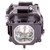 Replacement Data Projector Lamp for the (OP0460 Gen2) Projector OP0512A, Showing a Black Projector Lamp with a Reflective Mirror and Electrical Connector on Top.