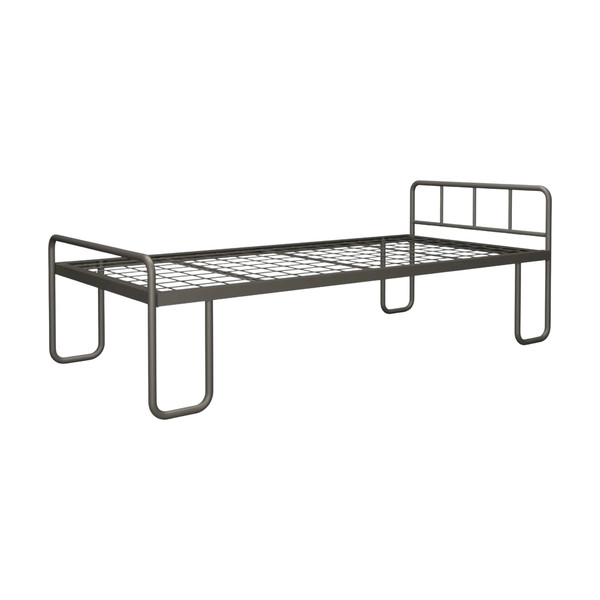 Induna Single Steel Bed Single 1900L x 760D x 405mm High (Welded Mesh 100 x 100 mm and No Head or Foot Rest) with U Leg