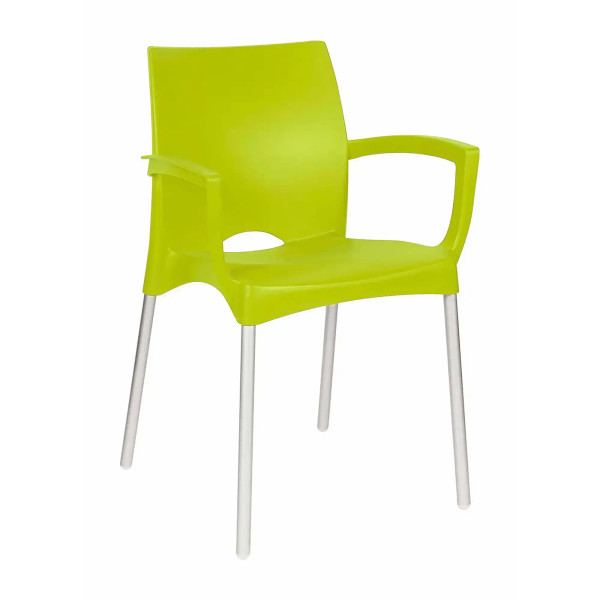 Cafe Style Lime Indoor & Outdoor Dining Chair