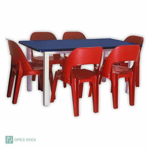 Rectangular Fibreglass Table with Metal Cradle Stand - Additional View 4