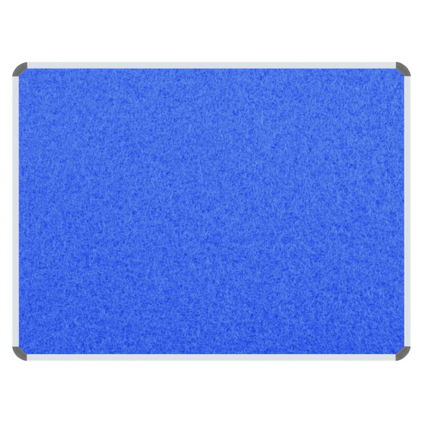 Product Info Board, Aluminium Frame - 600 x 450 mm - Sky Blue with a Sturdy Border and Vibrant Blue Surface.